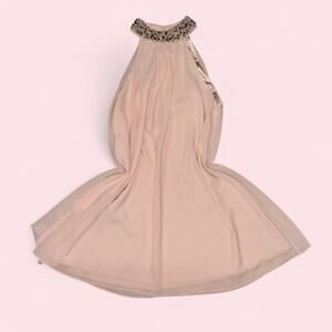 Pink halter neck dress with SOLD OUT